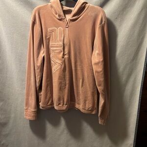 Fila Men's Zip Up Sweater in Soft Pink